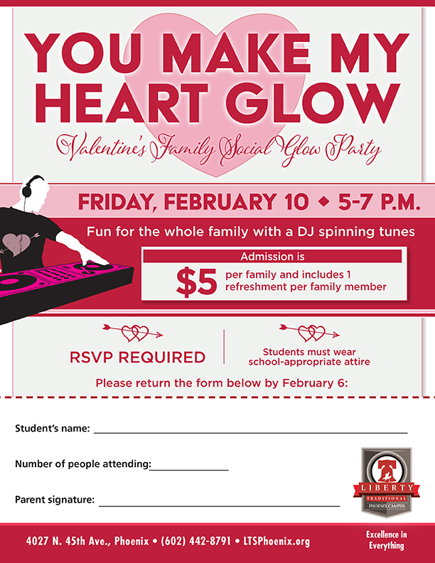 Valentine's Family Social Glow Party