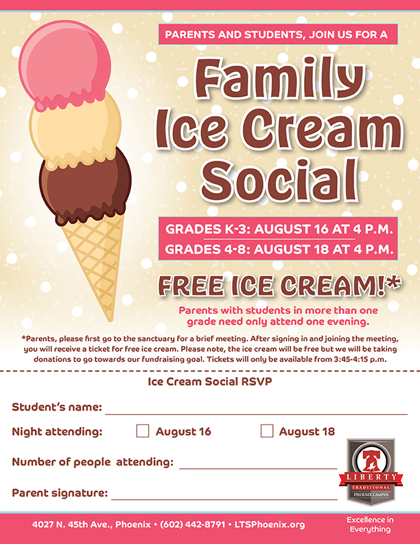 Free Ice Cream at the Family Ice Cream Social
